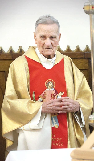 Ks. Józef Korzeń  w Cerekwi pracował  przez 54 lata.