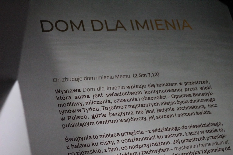 Dom dla Imienia - nowa wystawa w Tyńcu