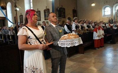 Dożynki diecezjalne w Wielowsi - Msza św. w kościele