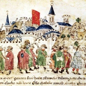 Pielgrzymi przybywający do Rzymu na Rok Jubileuszowy 1300 r.