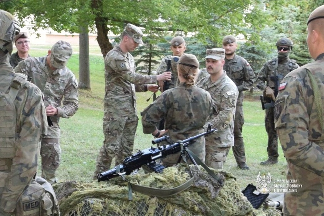 Amerykańscy żołnierze szkolą się z mazowieckimi terytorialsami