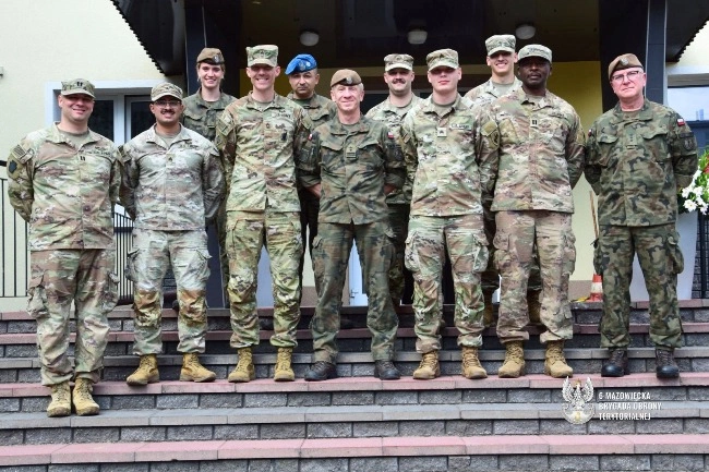 Amerykańscy żołnierze szkolą się z mazowieckimi terytorialsami