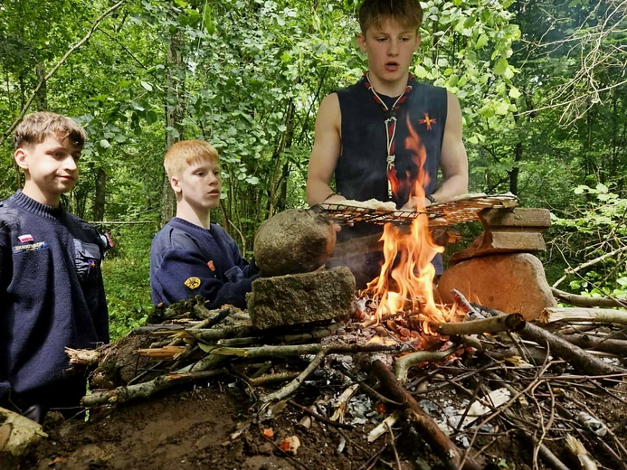 Skauci - obóz harcerzy