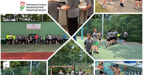 Młodzież z niepełnosprawnościami na olimpijskim obozie w Cetniewie