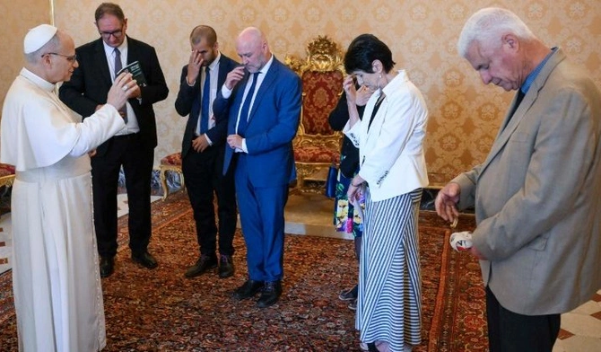 Matka dziennikarza zabitego przez ISIS u Papieża 