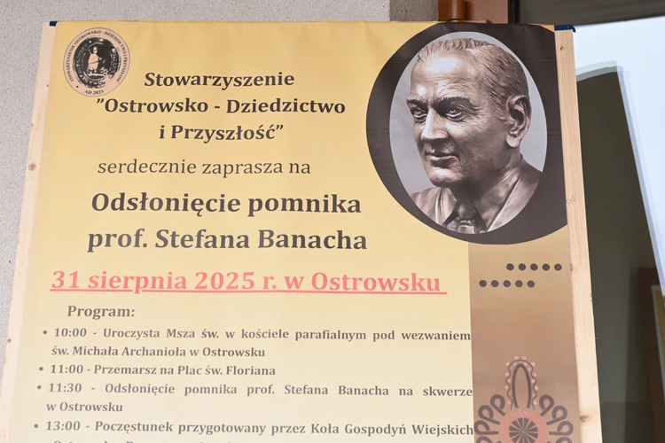 Odsłonięcie pomnika Stefana Banacha 