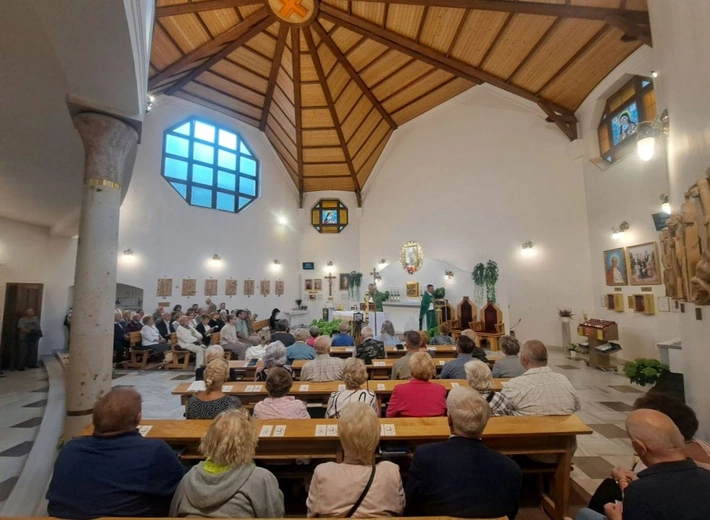 Msza św. w I rocznicę śmierci ks. Tomasza Horaka w sanktuarium Maria Hilf k. Zlatych Hor