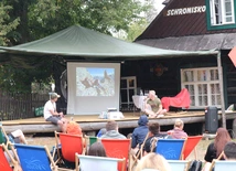 Jakub Głuszak i Tadeusz Papierzyński na 7. Beskidzkim Festiwalu Podróżników