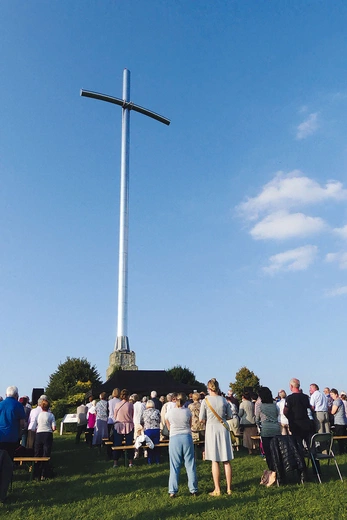 O 17.00  na wzgórzu będzie sprawowana Msza Święta.