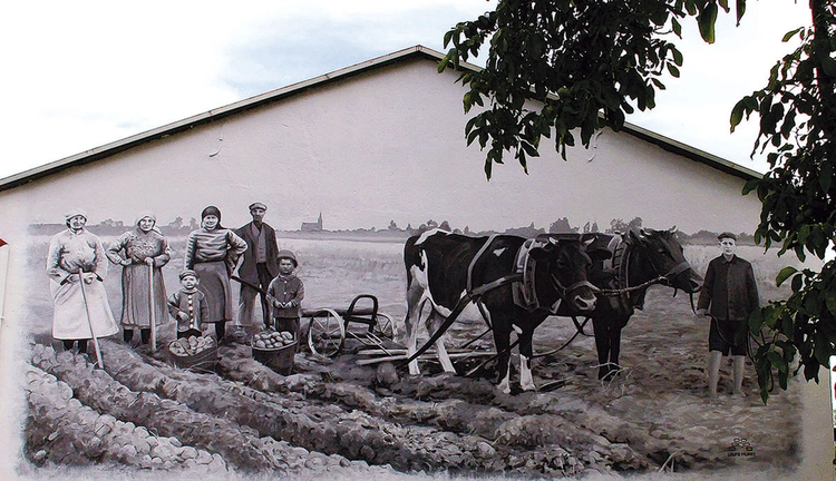 Malowidło przy ul. Opolskiej.