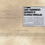 Wystawa poświęcona Chórowi św. Jadwigi w Trzebnicy