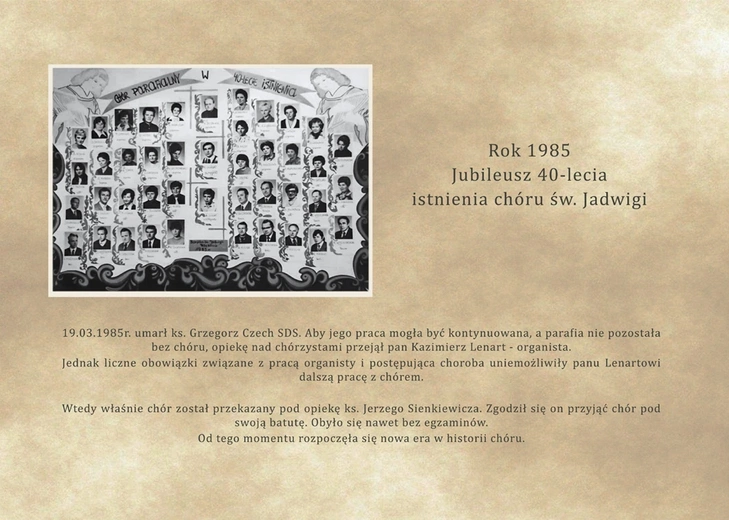 Wystawa poświęcona Chórowi św. Jadwigi w Trzebnicy