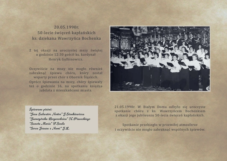 Wystawa poświęcona Chórowi św. Jadwigi w Trzebnicy