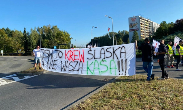 Jastrzębie Zdrój. Protest w obronie JSW