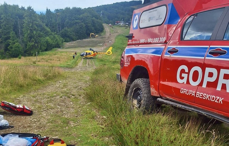 Beskidzki GOPR: 229 interwencji w wakacje; życia dwóch osób nie uratowano