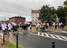 Tychy. Protest związkowców z Sierpnia 80