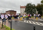 Tychy. Protest związkowców z Sierpnia 80