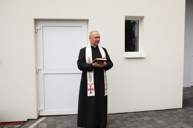 Otwarcie siłowni parafialnej w Słupi