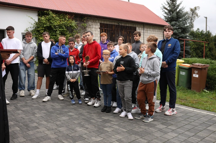 Otwarcie siłowni parafialnej w Słupi