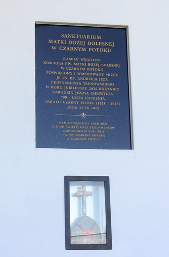 Wmurowanie kamienia węgielnego w Czarnym Potoku