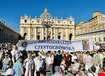 Pielgrzymi z Częstochowy na Placu św. Piotra