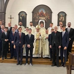 Katowice. Spotkanie abp. Andrzeja Przybylskiego z klerykami WŚSD 