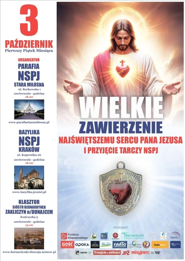 W pierwszy piątek i niedzielę wielkie zawierzenie Najświętszemu Sercu Pana Jezusa