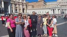 W czasie spotkania z racji roku jubileuszowego w stolicy Kościoła katolickiego byli obecni przedstawiciele nauczycieli religii diecezji łowickiej.