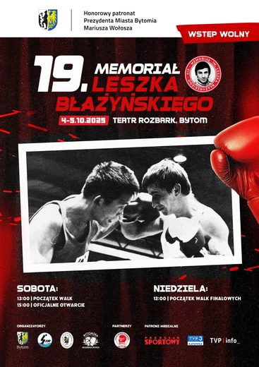 Bytom. W weekend Międzynarodowy Memoriał Leszka Błażyńskiego