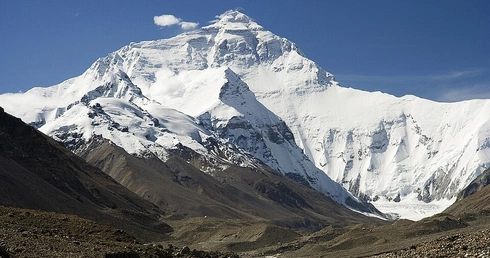 Mount Everest od północy (od Tybetu)