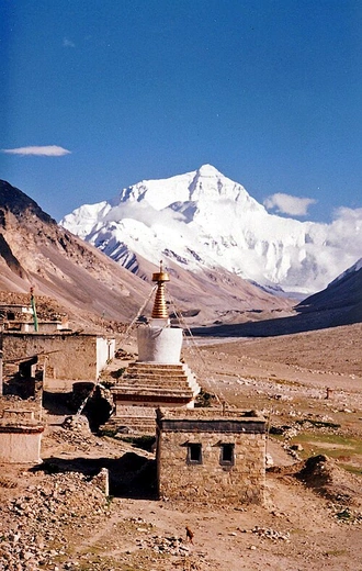 Mount Everest od strony Tybetu