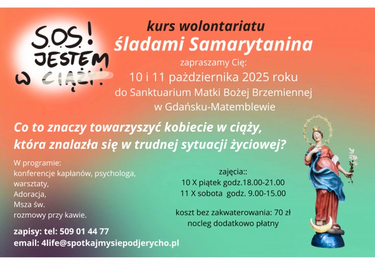 Śladami Samarytanina - jak towarzyszyć kobietom w ciąży w trudnej sytuacji