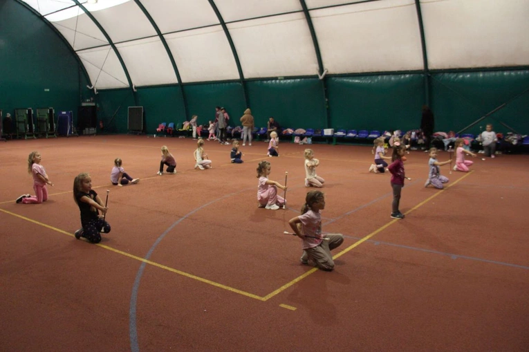 Trening mażoretek Mini Magnolia, mistrzyń świata z Kotulina