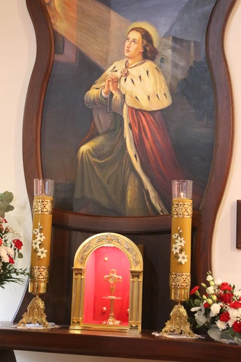 Lucień. Poświęcenie figury św. Kazimierza