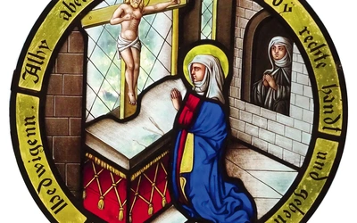 Witraż „Modlitwa św. Jadwigi”.