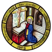 Witraż „Modlitwa św. Jadwigi”.