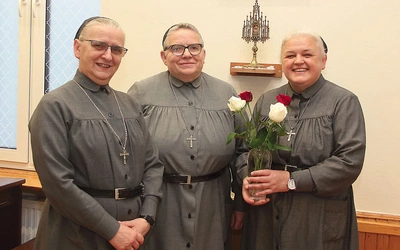 Od lewej: s. Małgorzata, s. Mirosława i s. Lidia.