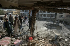 Zniszczenia w Kabulu po rzekomych pakistańskich atakach