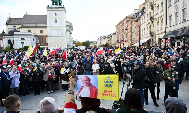Podczas Masrzy papieskiego w Warszawie