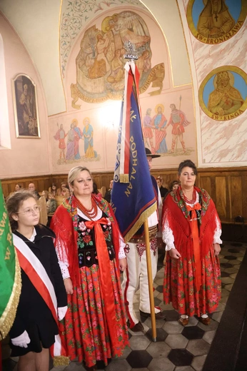 Tablica ks. Andrzeja Niwy w Łącku