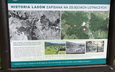 Okolice Dukli z doliną, w której budowana jest droga