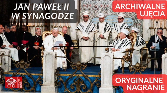 Jan Paweł II w rzymskiej synagodze. Oryginalne nagranie i wideo z 1986 r.!