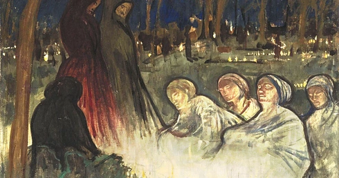 „Dzień zaduszny” na płótnie Aladára Körösfői-Kriescha