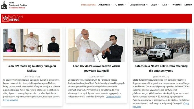 Widżety Vatican News dla parafii w Polsce