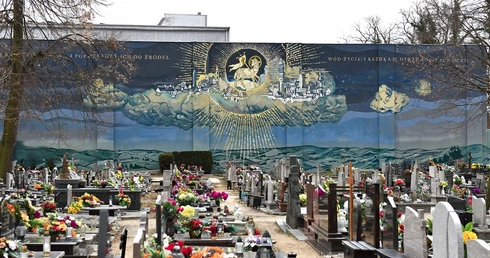 Wschowski mural przypomina prawdę o zbawieniu, jedyny taki w Polsce!