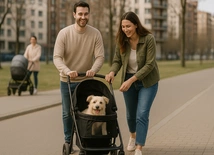 Smycz można odwiesić na haczyk, wózek – pchnąć w przyszłość
