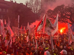 Katowice. Marsz gwiaździsty central związkowych [ZDJĘCIA]