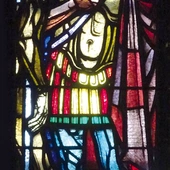 Witraże „Św. Marcin z Tours” w kościołach: św. Antoniego w Gliwicach-Wójtowej Wsi, 1943–1944, August Wagner, Berlin… 