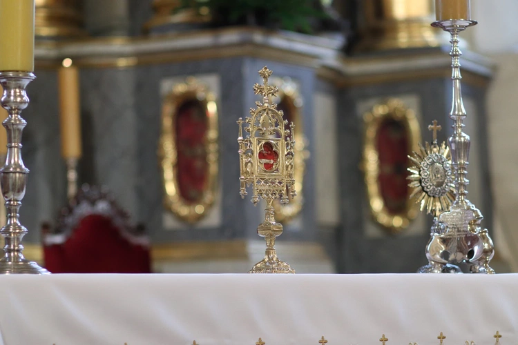 Obchody patronalne diecezji. Procesja z relikwiami św. Wiktorii 