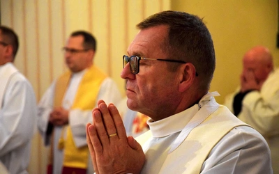  Ks. Gabriel Marciniak z Radomia, jeden z uczestników spotkania kapłańskiego.  